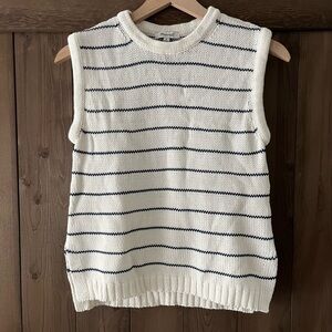 Madewell Cotton/Linen Sweater Vest, S